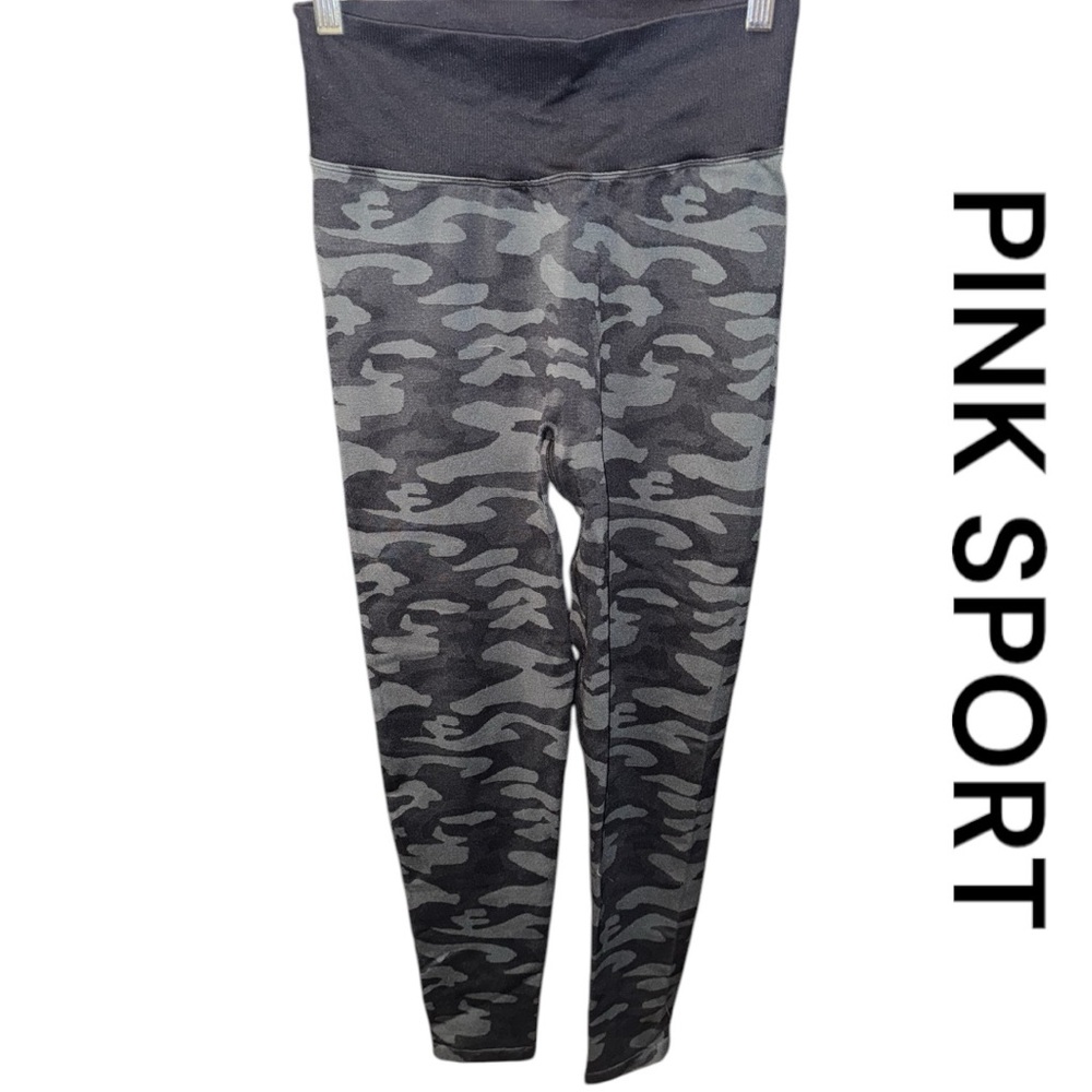 PINK SPORT SEAMLESS LEGGINGS M
